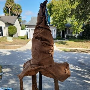 Harry Potter Puppet  Wizard Hat Costume - Rustic Brown NWT